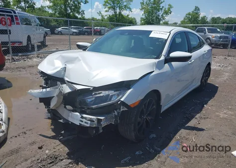 2020 Honda Civic Sport из США, поврежденный, VIN 19XFC2F81LE027942